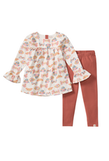 Burt's Bees Boho Butterflies Toddler Tunic Set
