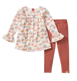 Burt's Bees Boho Butterflies Toddler Tunic Set