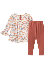 Burt's Bees Boho Butterflies Toddler Tunic Set