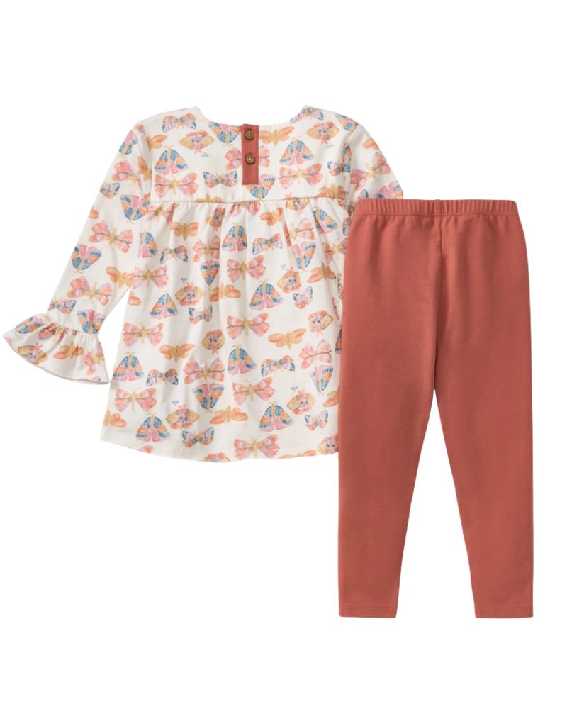 Burt's Bees Boho Butterflies Toddler Tunic Set