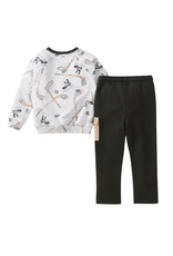Burt's Bees Hockey Season Sweatshirt & Pants Set