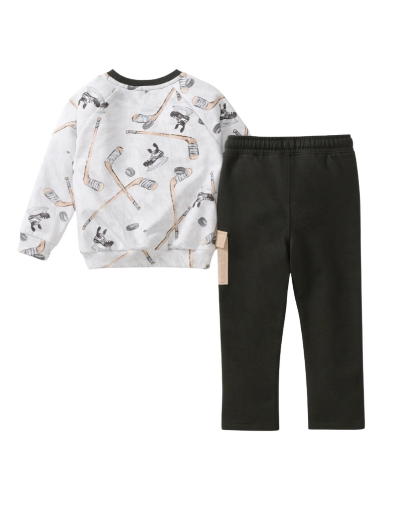 Burt's Bees Hockey Season Sweatshirt & Pants Set