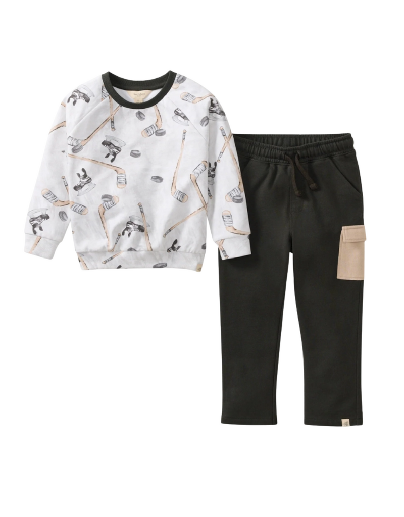 Burt's Bees Hockey Season Sweatshirt & Pants Set