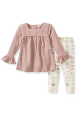 Burt's Bees Little Button Organic Tunic & Pants Set