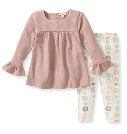 Burt's Bees Little Button Organic Tunic & Pants Set