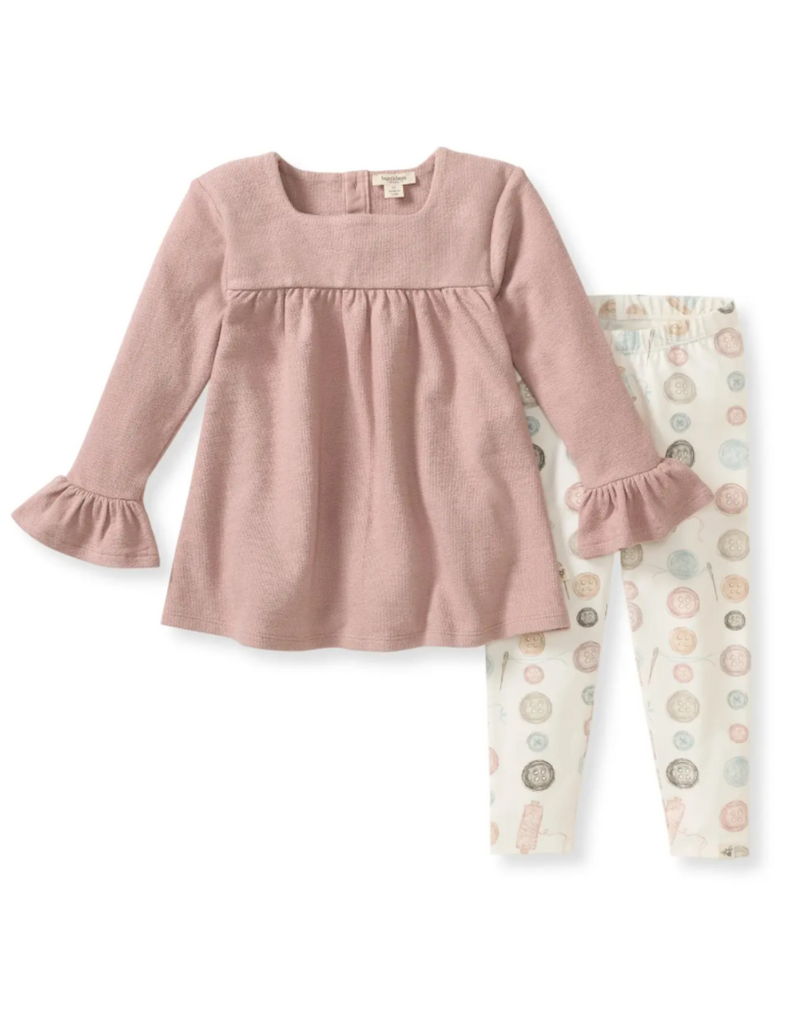 Burt's Bees Little Button Organic Tunic & Pants Set