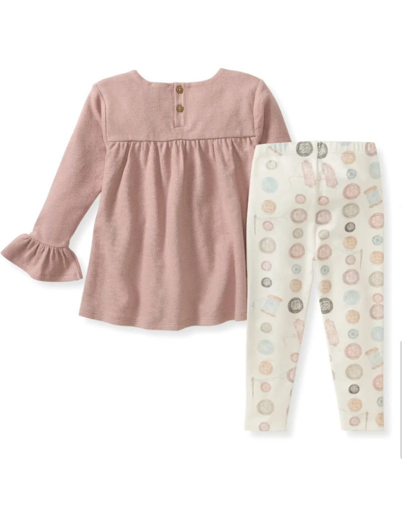Burt's Bees Little Button Organic Tunic & Pants Set