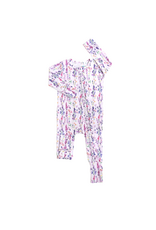 Gigi and Max Avani Ruffle Zip Bamboo One Piece Floral