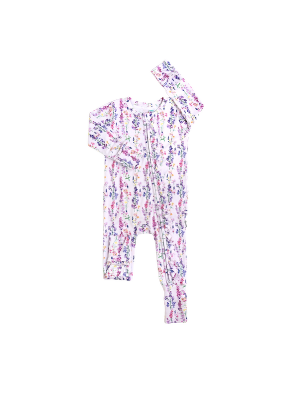 Gigi and Max Avani Ruffle Zip Bamboo One Piece Floral