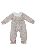 Aier Pink Flowers Long Sleeve Romper