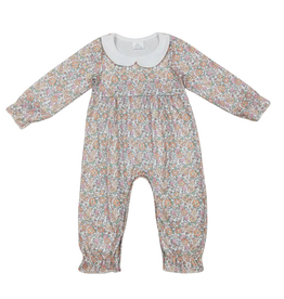 Aier Pink Flowers Long Sleeve Romper