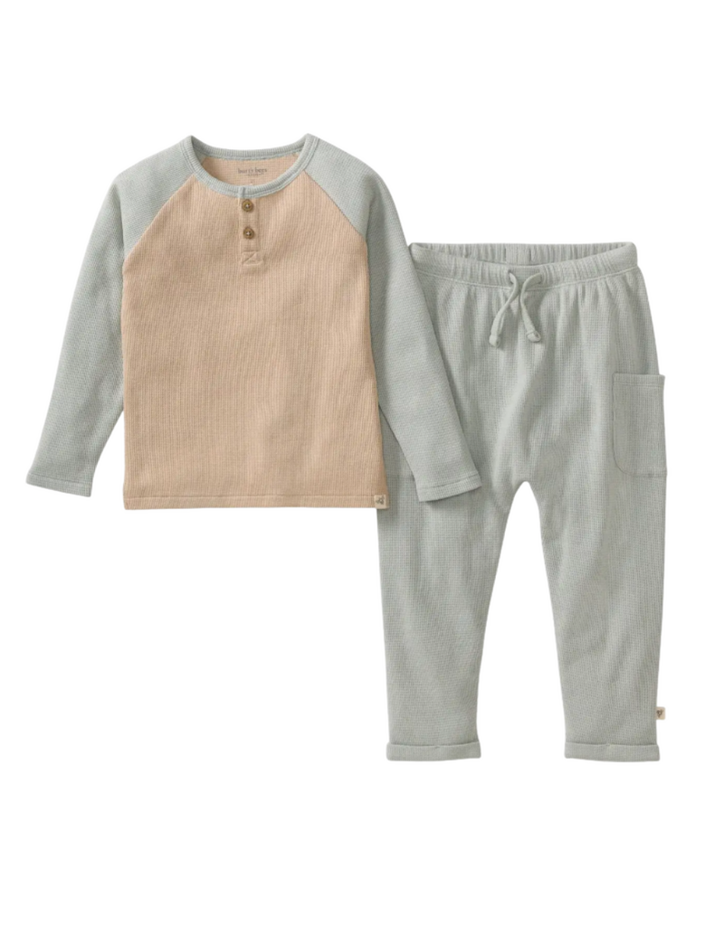 Burt's Bees Organic Thermal Boy Tee & Pants Set