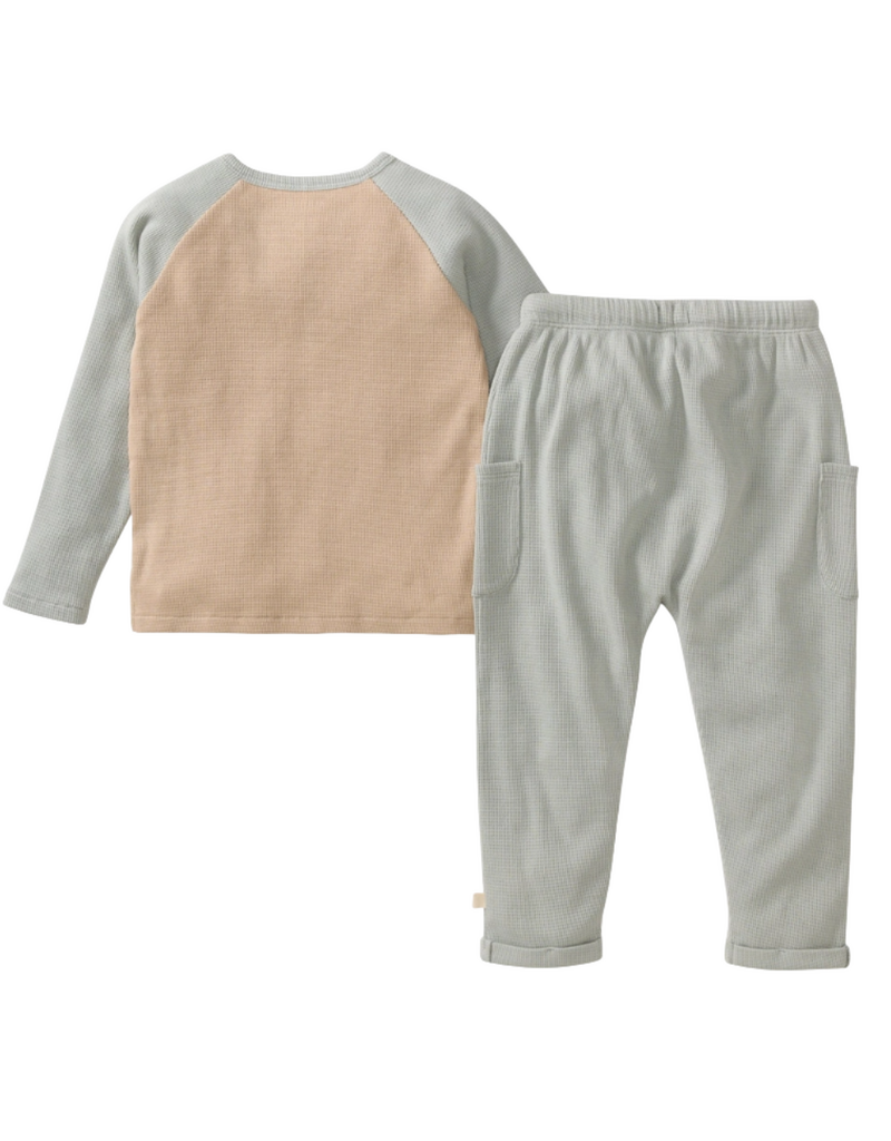 Burt's Bees Organic Thermal Boy Tee & Pants Set
