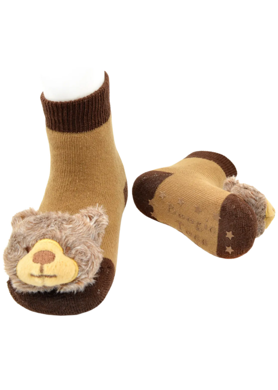 Boogie Toes Grizzly Bear Rattle Sock 0-12m