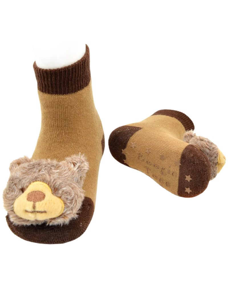 Boogie Toes Grizzly Bear Rattle Sock 0-12m