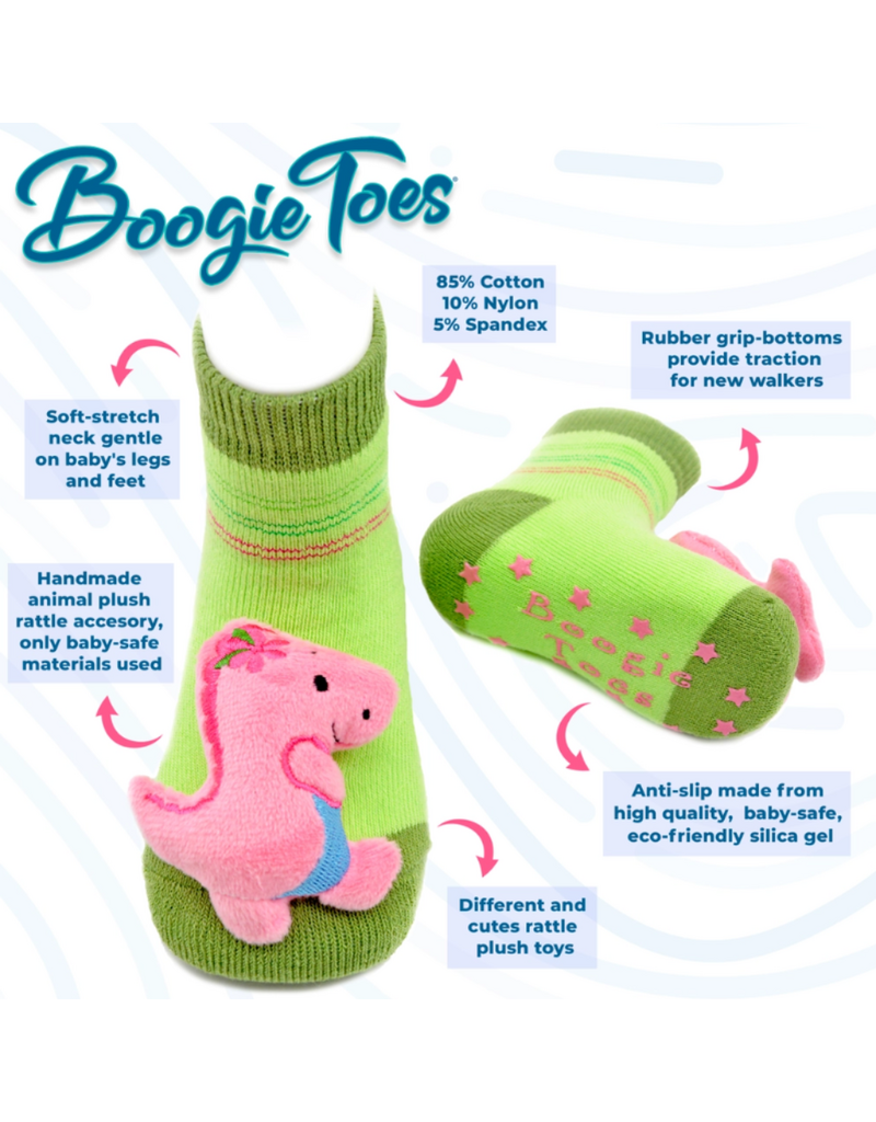 Boogie Toes Grizzly Bear Rattle Sock 0-12m