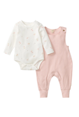 Burt's Bees Floral Bodysuit & Jumpsuit Baby Girl Set
