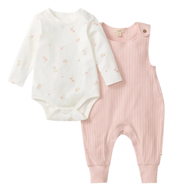 Burt's Bees Floral Bodysuit & Jumpsuit Baby Girl Set