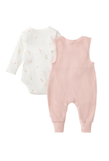 Burt's Bees Floral Bodysuit & Jumpsuit Baby Girl Set