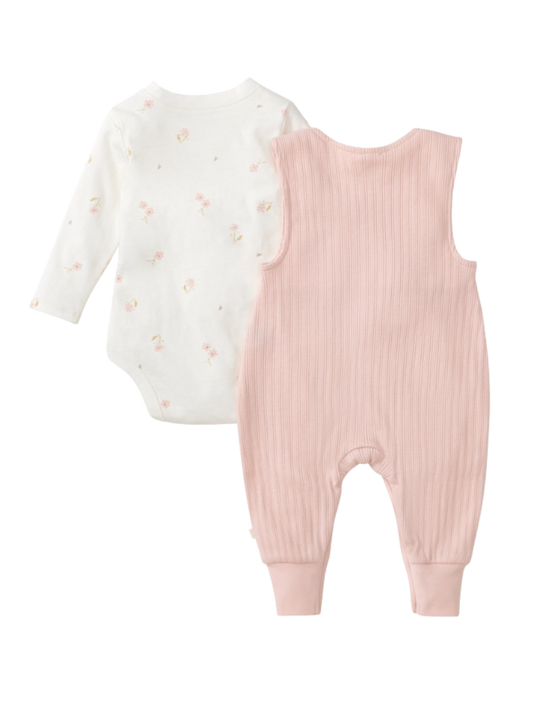 Burt's Bees Floral Bodysuit & Jumpsuit Baby Girl Set