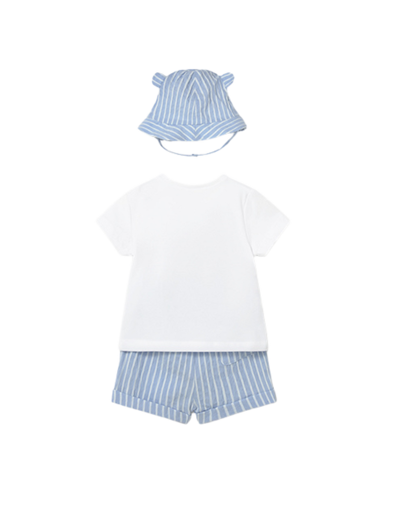 Sky Shorts Set Puppies with Hat