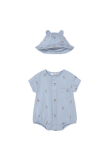 Sky Puppy Romper and Hat