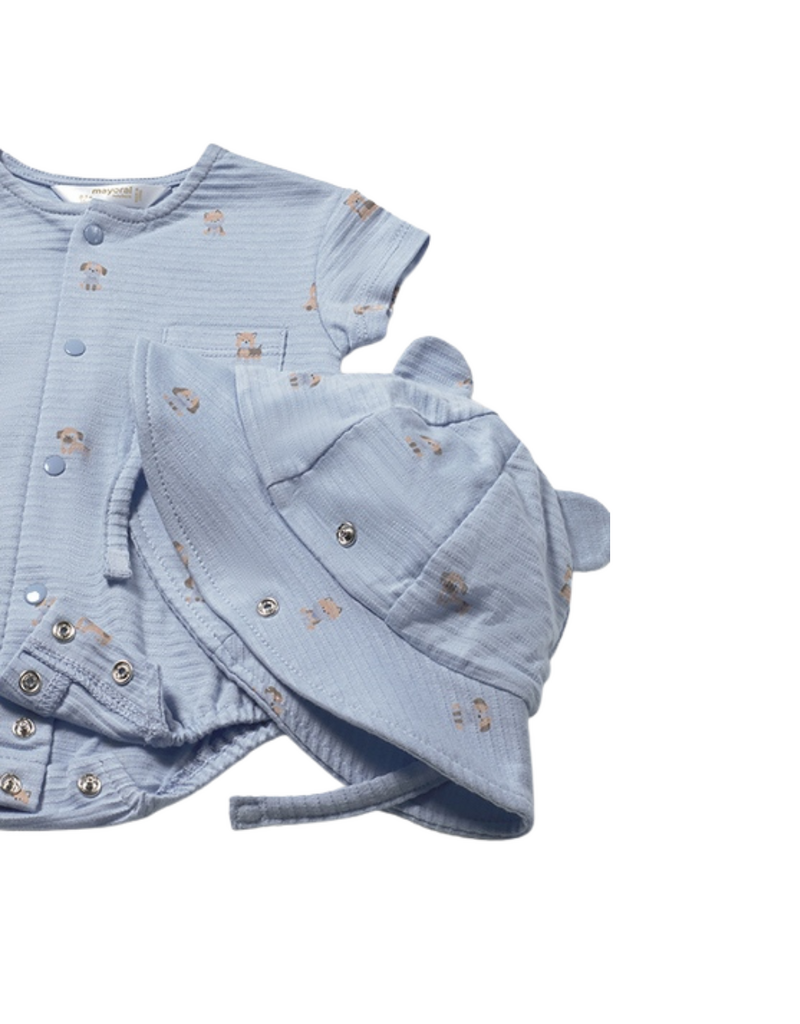 Sky Puppy Romper and Hat