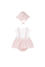 Baby Rose Puppy Romper with Hat