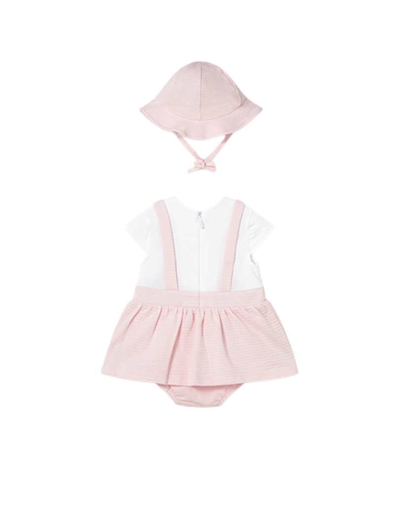 Baby Rose Puppy Romper with Hat