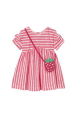 Pink Stripped Strawberry Purse Dress