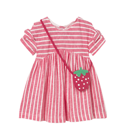Pink Stripped Strawberry Purse Dress