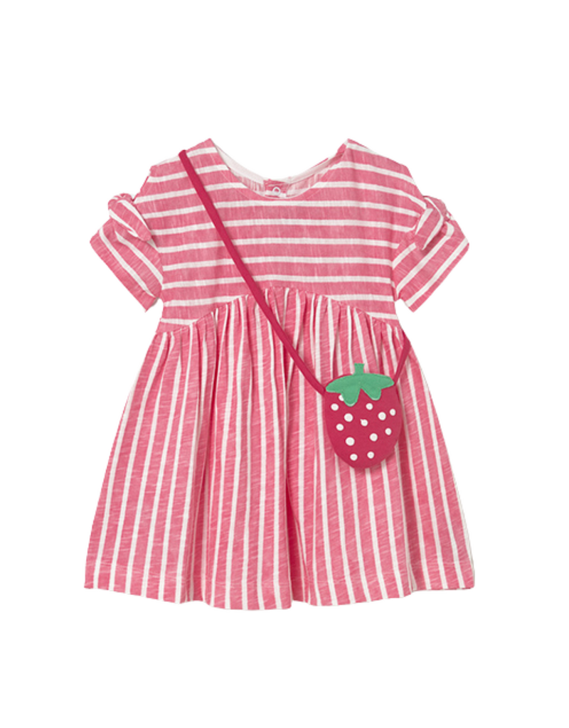 Pink Stripped Strawberry Purse Dress