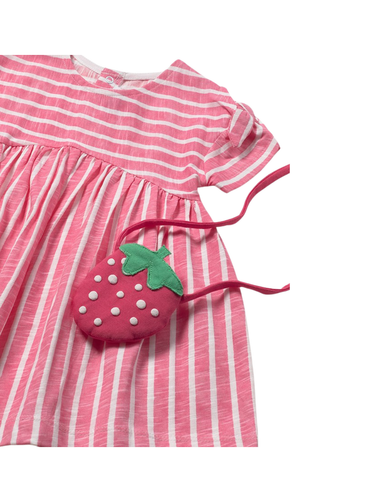 Pink Stripped Strawberry Purse Dress