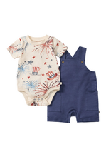 Burt's Bees Uncle Sam Baby Boy Romper & Bodysuit