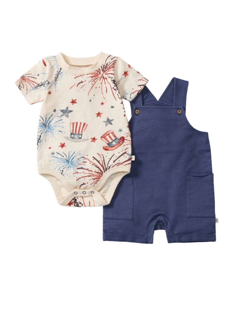 Burt's Bees Uncle Sam Baby Boy Romper & Bodysuit