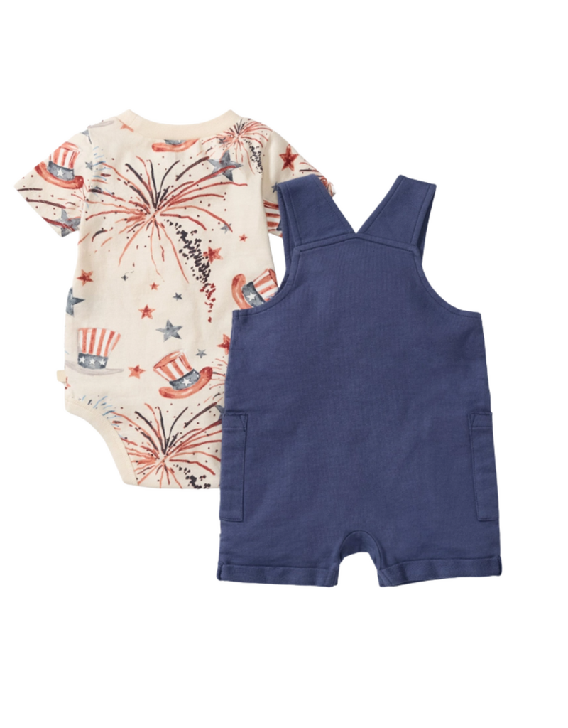Burt's Bees Uncle Sam Baby Boy Romper & Bodysuit
