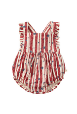Burt's Bees Stars & Stripes Baby Girl Bubble Romper