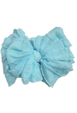 rockin royalty Aqua Ruffled Headband