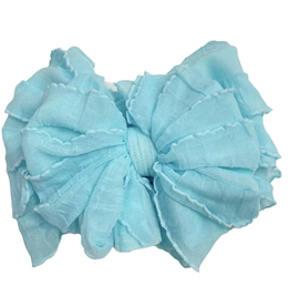 rockin royalty Aqua Ruffled Headband