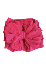 rockin royalty Neon Pink Ruffled Headband