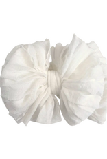 rockin royalty Off White Ruffled Headband