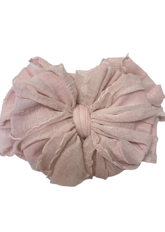 rockin royalty Paris Pink Ruffled Headband