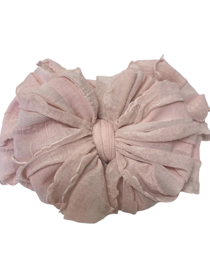 rockin royalty Paris Pink Ruffled Headband