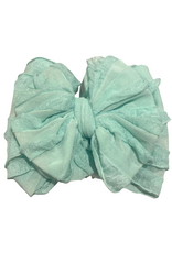 rockin royalty Seafoam Ruffled Headband