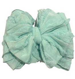 rockin royalty Seafoam Ruffled Headband