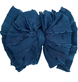 rockin royalty Teal Ruffled Headband