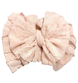 rockin royalty Peachy Keen Ruffled Headband