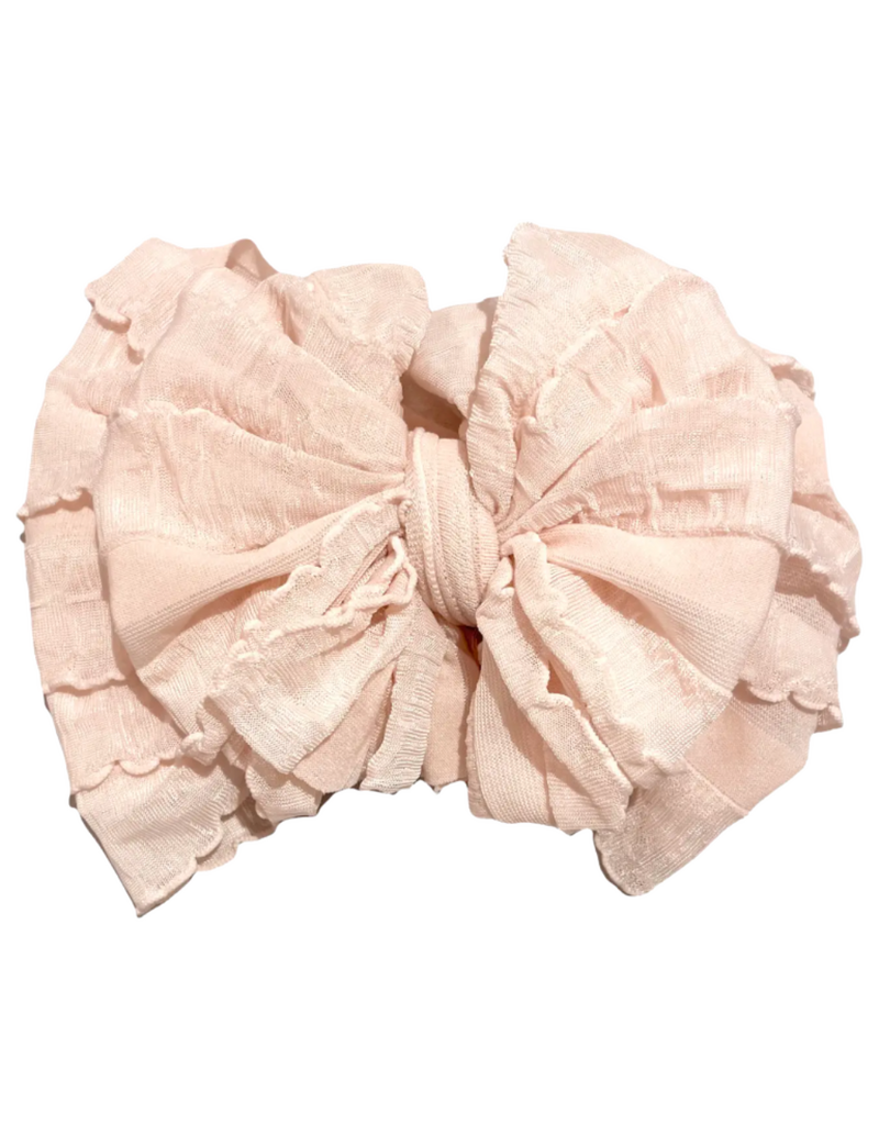 rockin royalty Peachy Keen Ruffled Headband