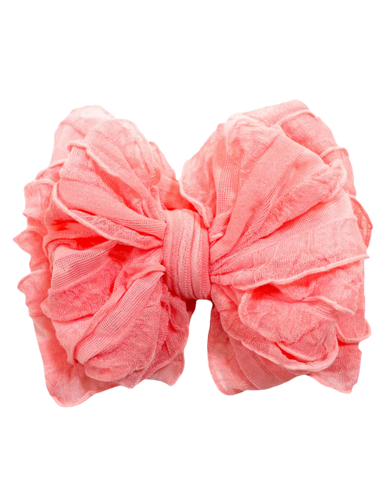 rockin royalty Pink Grapefruit Ruffled Headband