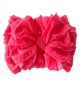 rockin royalty Coral Ruffled Headband